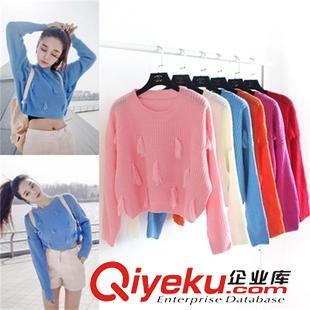 針織衫 2015韓版 學(xué)院風(fēng)糖果色可愛(ài)流蘇設(shè)計(jì)時(shí)尚短款針織衫上衣圖片|針織衫 2015韓版 學(xué)院風(fēng)糖果色可愛(ài)流蘇設(shè)計(jì)時(shí)尚短款針織衫上衣產(chǎn)品圖片由深圳市寶安區(qū)石巖菲兒雅制衣廠公司生產(chǎn)提供-