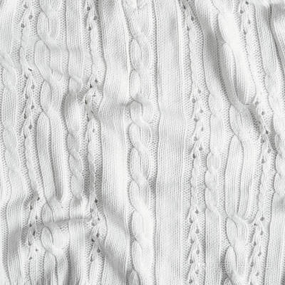 白色象牙針織面料紋理。手工毛衣, 背景, 復制空間